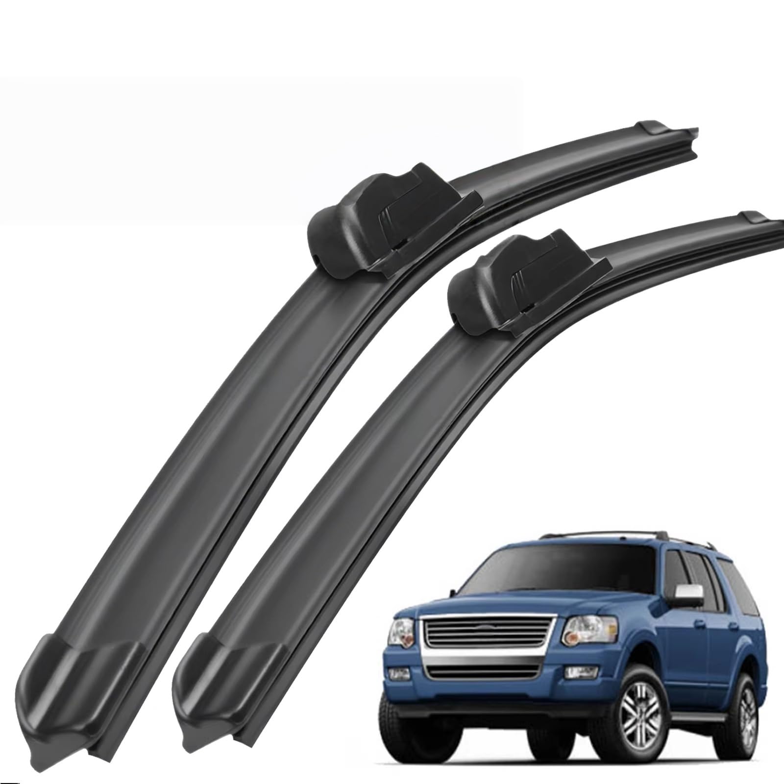 PAPEP Windscreen Wiper Blades for Ford Explorer 4 U251 2006-2010 21"+21", Front Replacement Wipers OEM Quality Water Repellent Rubber Automotive Windshield