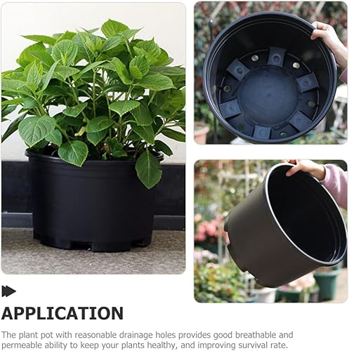Miniatura 6 de COHEALI 2 macetas de plástico para plantas de vivero, macetas de plántulas de flores para esquejes de trasplante con agujeros de drenaje para