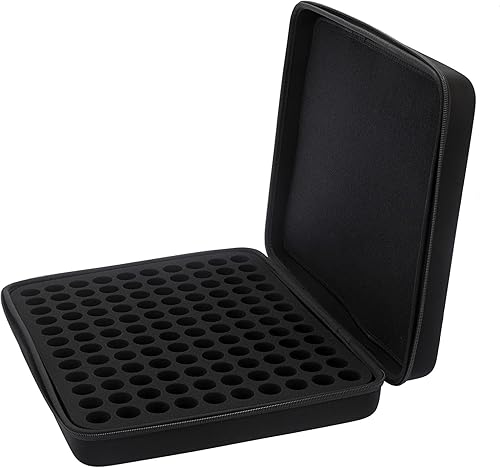 Miniatura 9 de Hipiwe Estuche de transporte para 120 botellas de aceite esencial de EVA, carcasa rígida, organizador de aceites esenciales, bolsa de viaje con