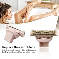 Vista 9 de 2 cabezales de repuesto para maquinilla de afeitar Flawless Nu Razor, cabezal de repuesto de removedor de vello corporal chapado en oro rosa