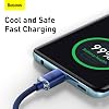 Baseus Crystal Shine 100W 120cm PD Type-C Charging Cable Blue
