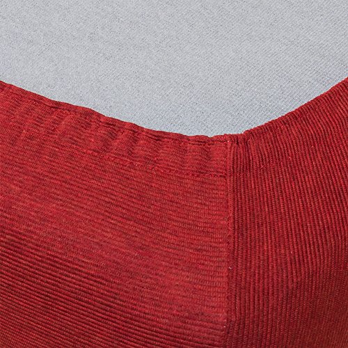 Set di 4 coprisedie in velluto elasticizzato per sedie con schienale curvo, eleganti, per cucina e soggiorno, colore: bordeaux