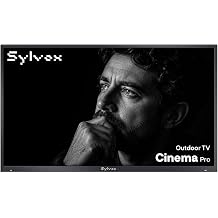 SYLVOX Outdoor TV, 75'' Helio QLED Mini LED TV 120Hz, Ultra-Bright 3500 Nits, IP56 Waterproof, Anti-Glare, Dolby Atmos Speaker 30W*2, Smart Google TV for Poolside or Full Sun Area Cinema Pro Series