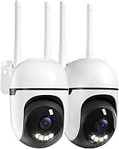 Suloron Security Camera Outdoor Wireless 2K, 2.4G & 5G WiFi, Plug-In Powered, 360° PTZ CCTV Camera with 24/7 Recording, Mo…