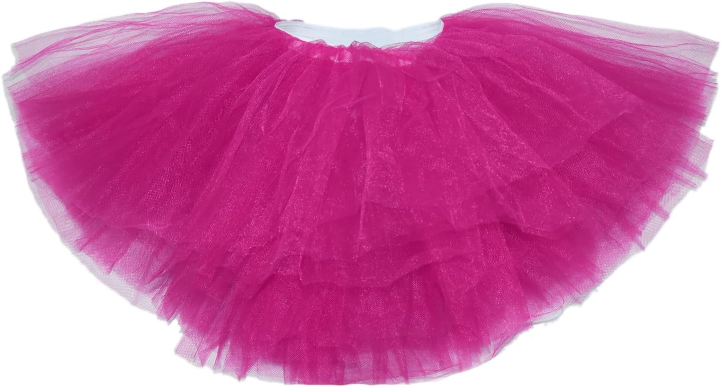 Adult Tutu Tulle Skirts for Women,5 Layered Short Tutu,Ballet Cheerleading Girl Cute Skirts,for Cosplay Dance Party Costume