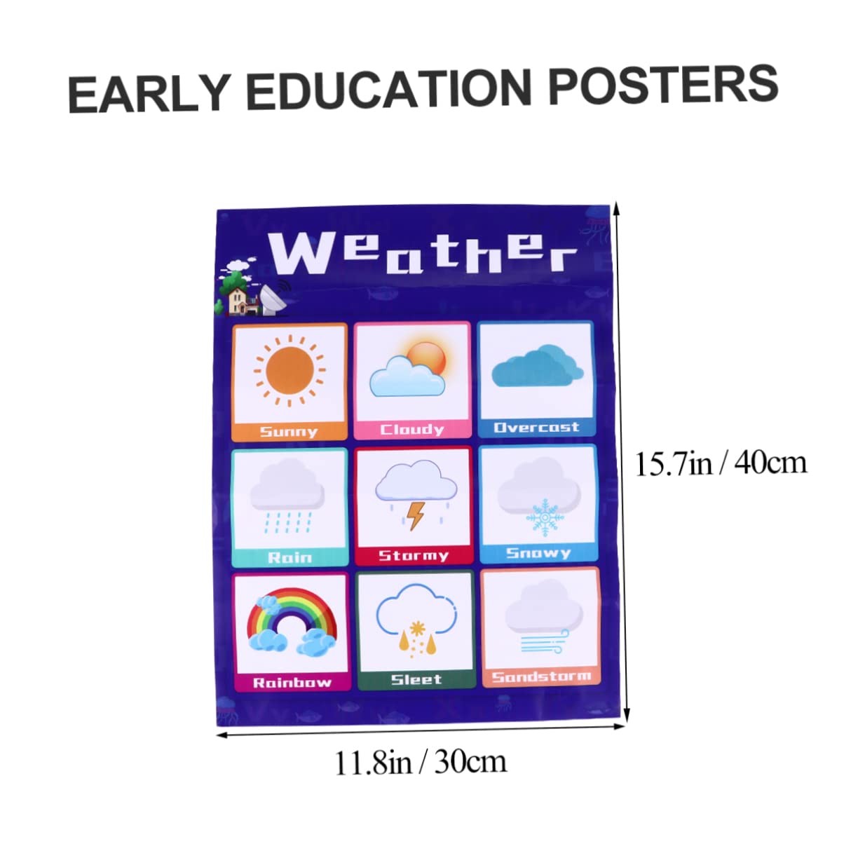DOITOOL Tableau Éducatif Mural pour Garçon et Filles en Pp Collage au Dos, Apprentissage Ludique et Léger, pour Tout-petits, Style Délicat et Exquis Couleur Aléatoire Plusieurs styles