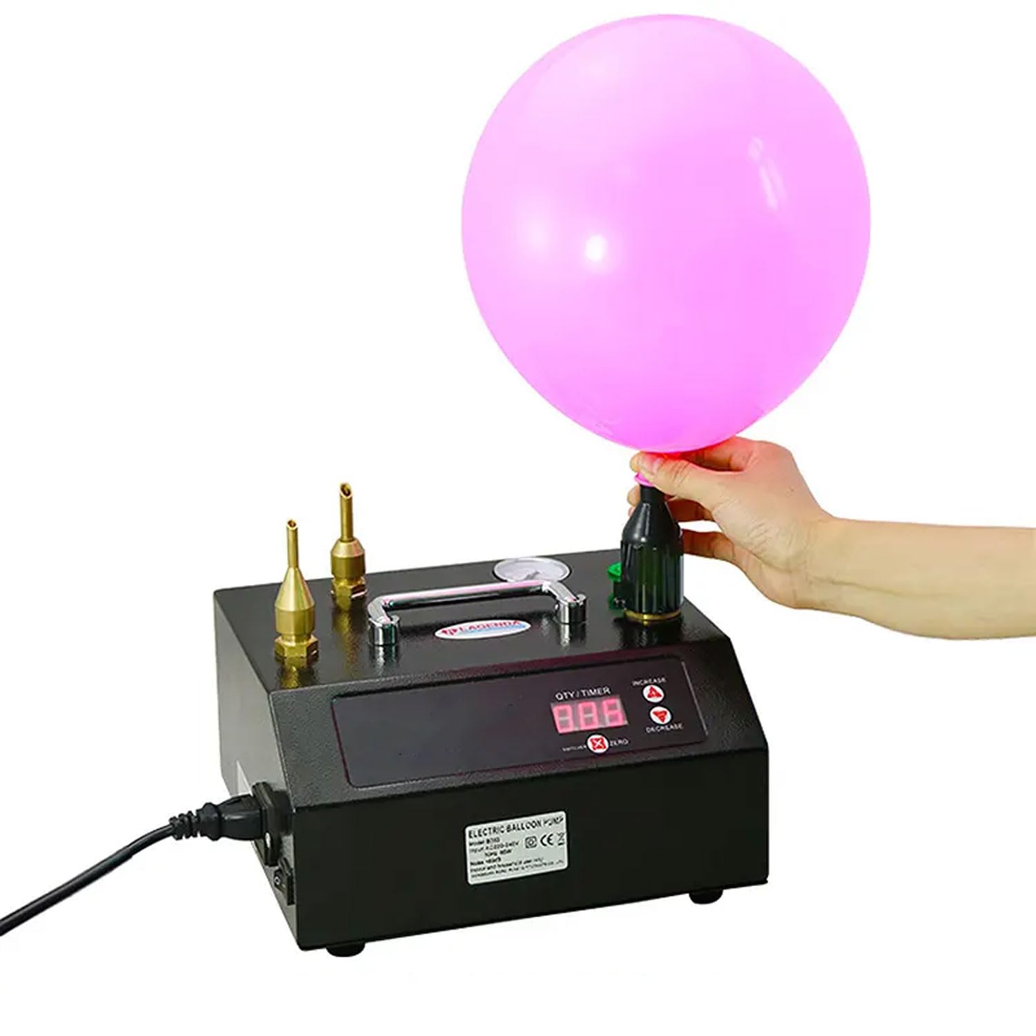 Elektryczna pompa gazowa z helem, przenośna pompka do nadmuchiwania balonów z zestawem narzędzi, nadmuchiwanie balonów helowych na noworoczne imprezy świąteczne, festiwale, uroczystości