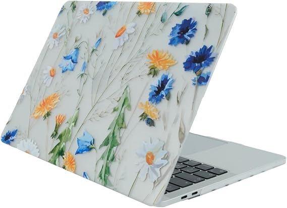 McStorey MacBook Pro Retina 13 İnç Kılıf A1425 A1502 Uyumlu Tropikal Yaprak ve Çiçek Desenli Sert Kapak Hard Case İnce Hafif Laptop Koruyucu R-622
