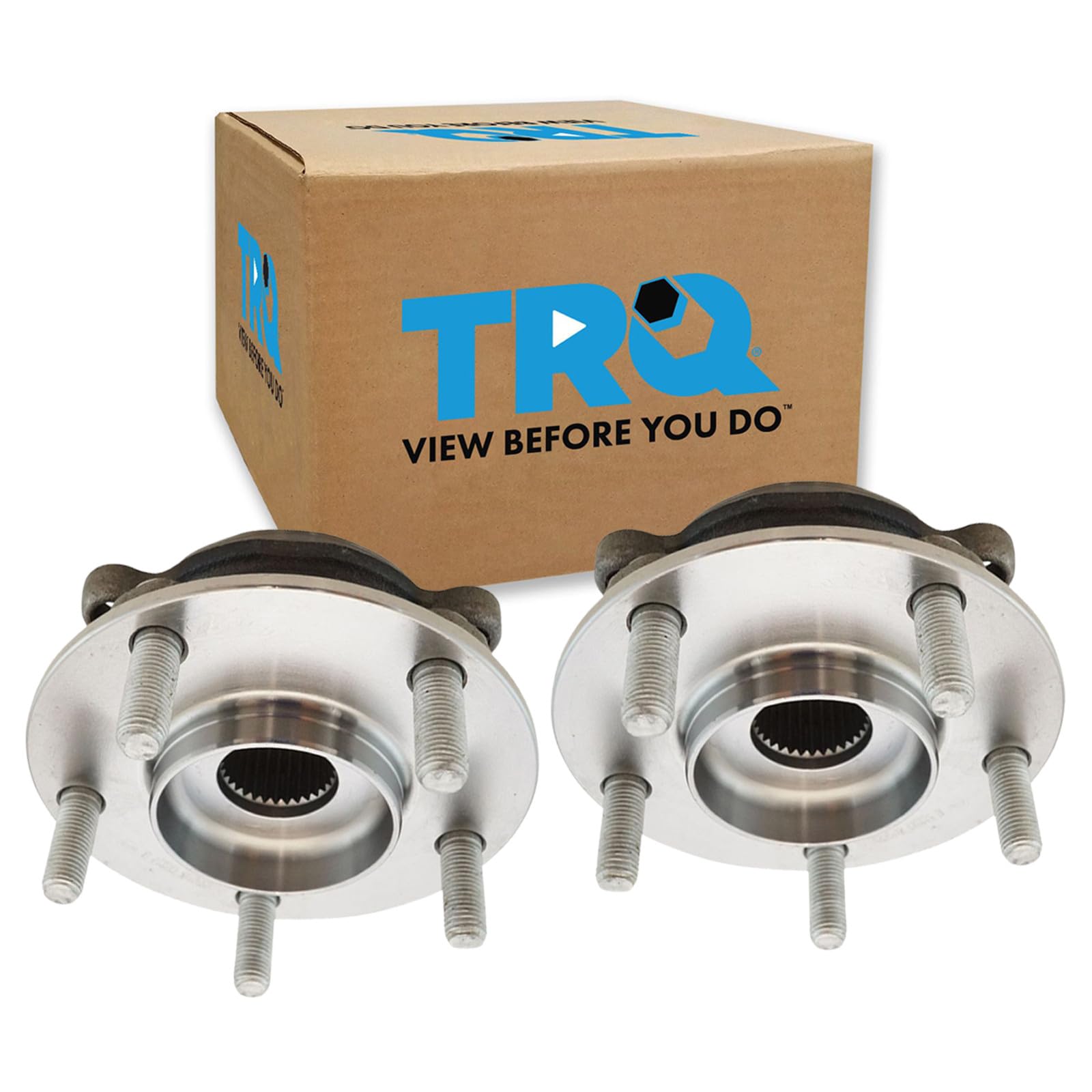 TRQ Front Wheel Bearing &amp; Hub Assembly Set