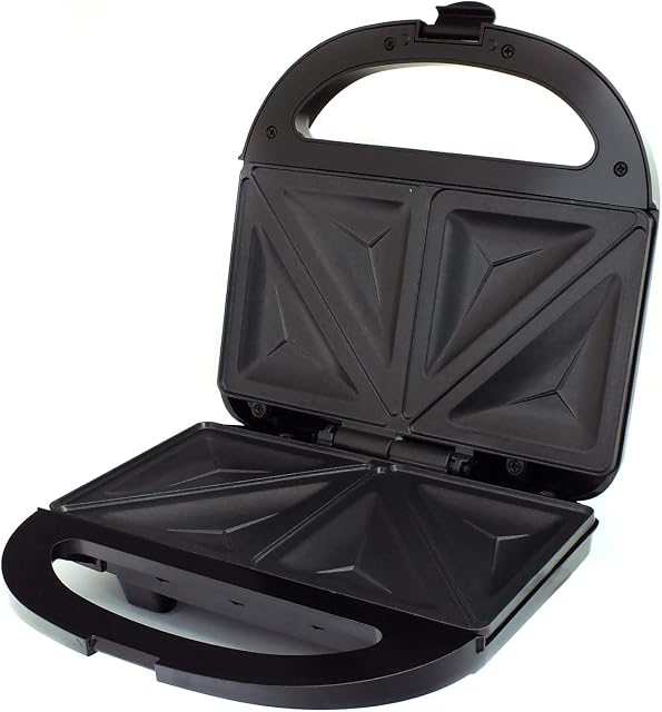Tooltime® Electric Sandwich Toaster 2 Slice 750W Toastie Maker with Non Stick Plates