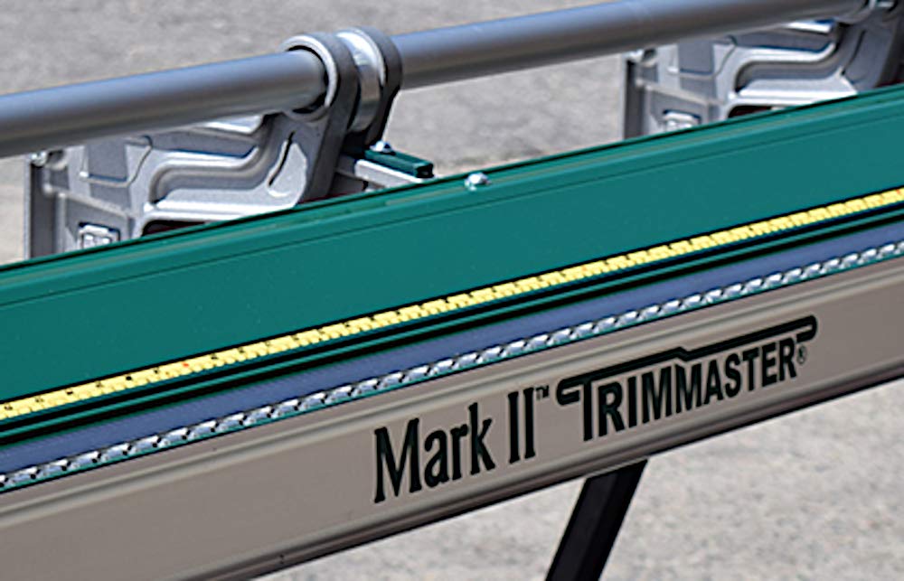 Close-up of Van Mark Mark II Trimmaster branding