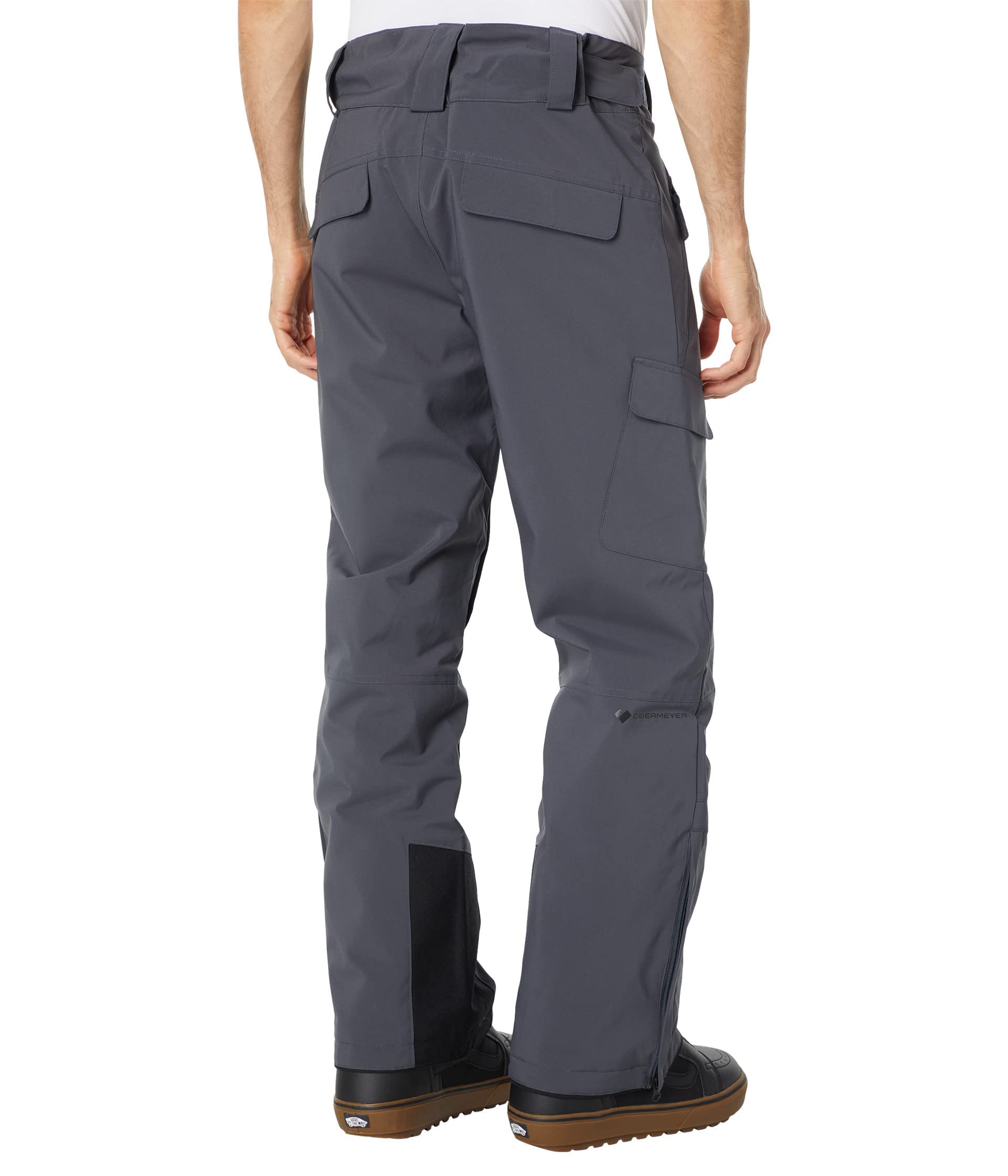 Obermeyer Alpinist Stretch Pants for Men - Beltloop Waistband with Zip-Fly and Dual-Button Closure, Baggy and Comfortable Pants Ebony SM R