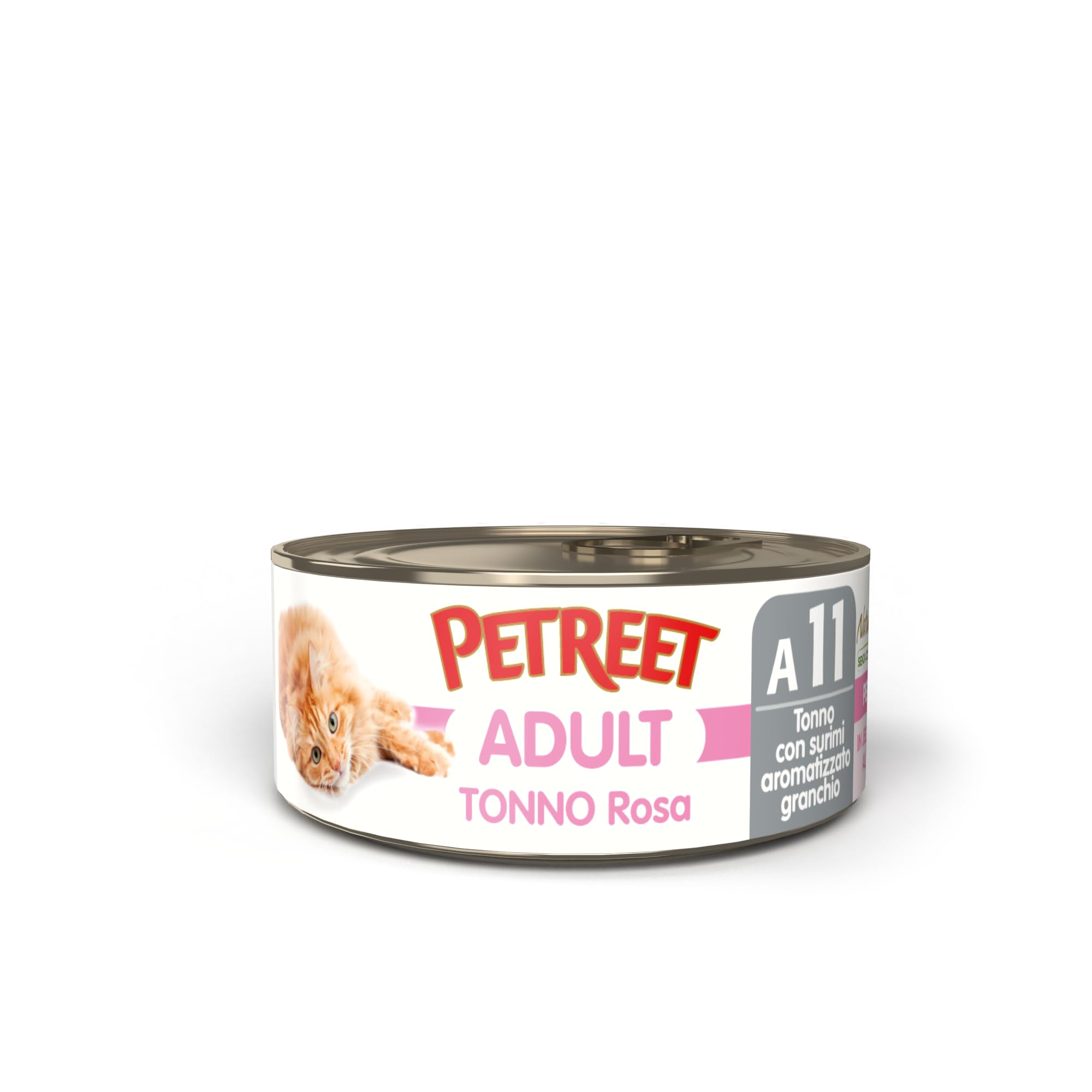 Petreet Natura Tonno Rosa con Surimi Granchio - Confez. da 48 Pezzi x 70 gr
