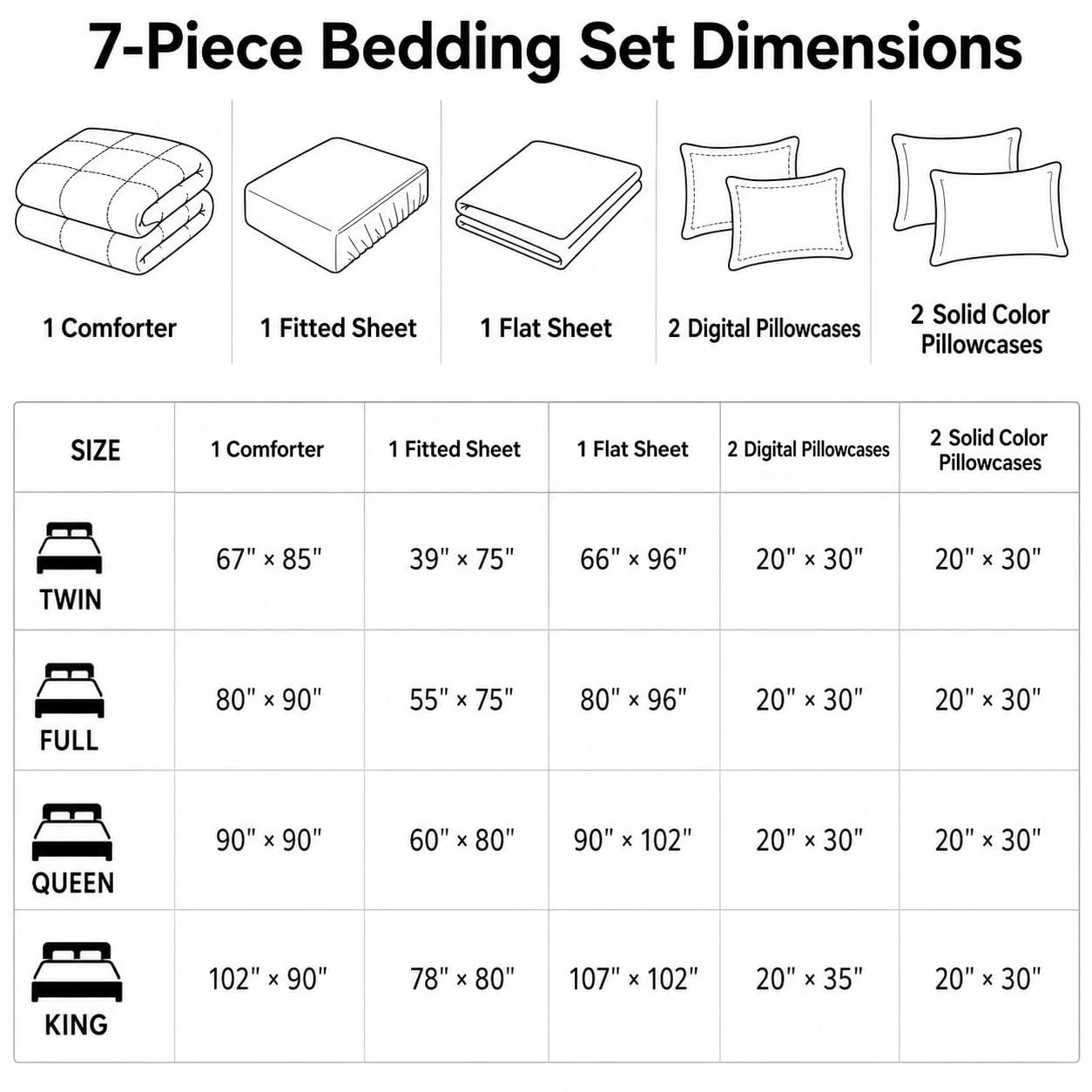 HOSIMA Juego de edredón de 7 piezas con sábanas de princesa, juego de ropa de cama de caballo rosa Kawaii para decoración estética de habitación para niñas y adolescentes, cama colorida en una bolsa