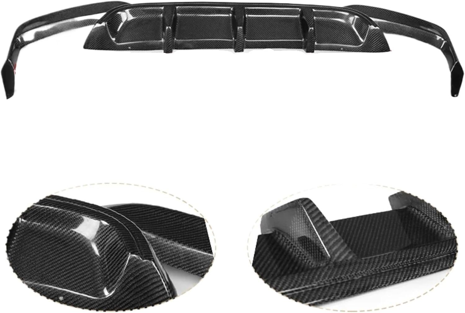 まい Fiber Car Rear Bumper Lip Diffuser Spoiler Side Splitters 【レジン
