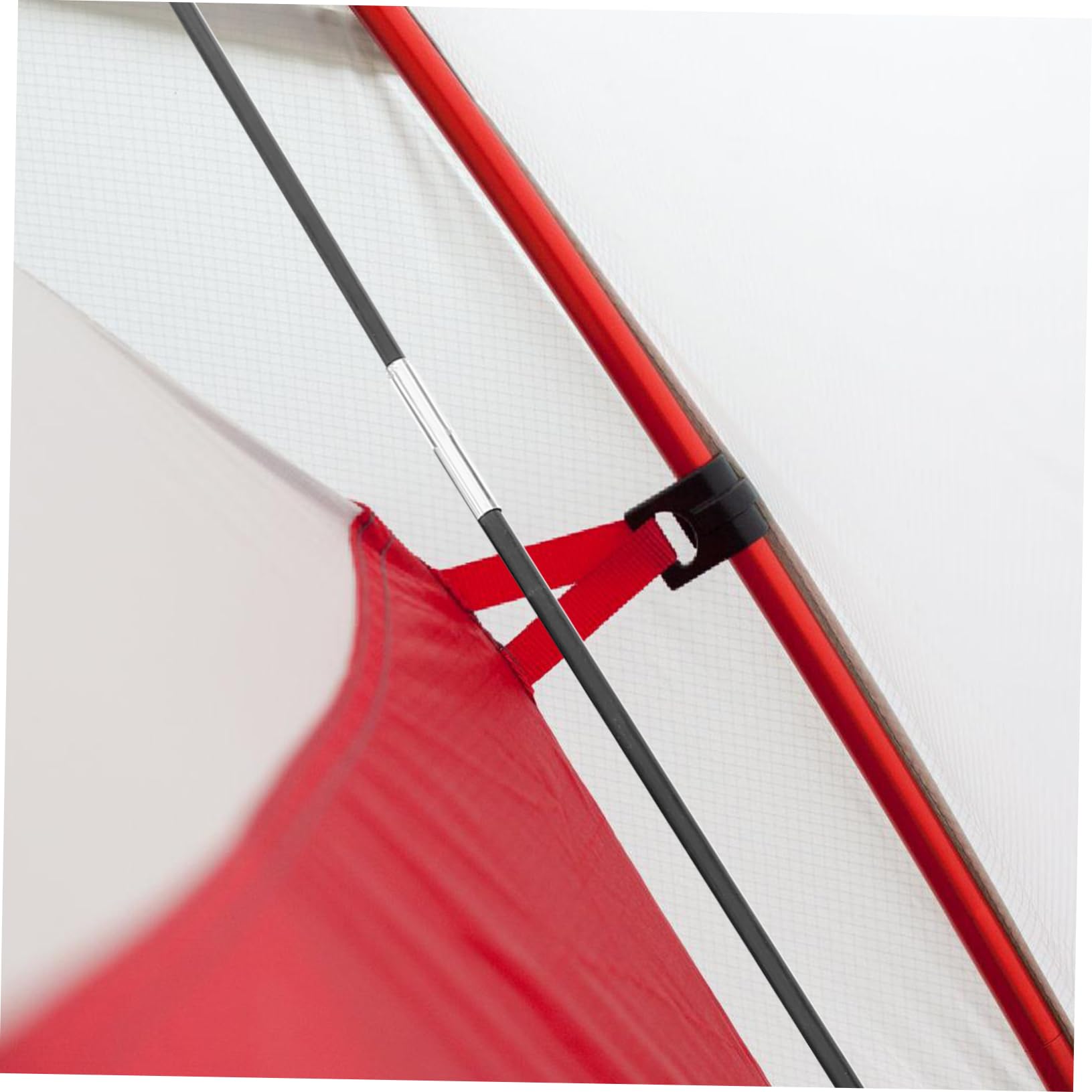 WOONEKY 2 pièces Kit Poteaux de Tente de Support et pour Camping Remplacement de Barres pour Tentes Accessoires Extérieurs Polyvalents