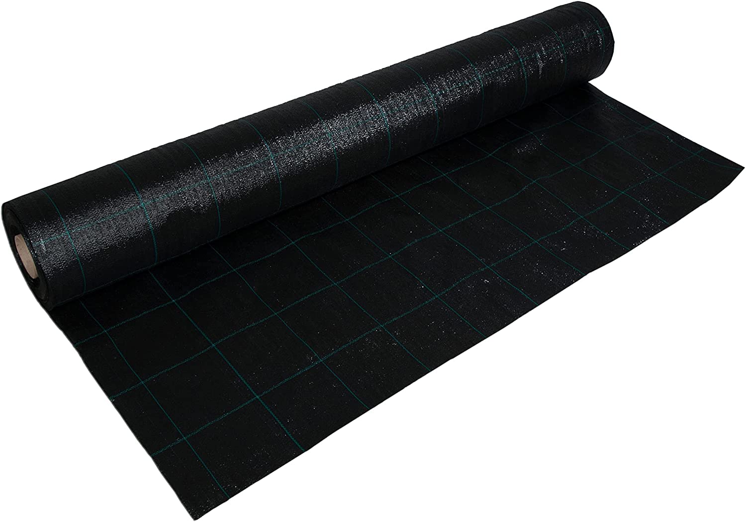 Noir Toile Anti Mauvaise Herbe 100g/m² - (50cm x 50m, Rouleau) - Geotextile Anti Repousse - Durable Toile de Paillage Jardin - Perméable à l'eau - Supérieure pour Jardin
