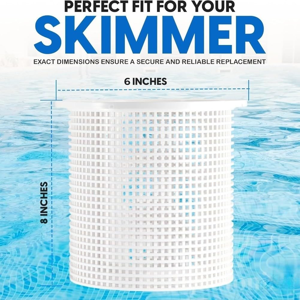 Pool Skimmer Korb für Pentair R38013A für Aladdin B-37 850001-S-10 blau weiß ABS Ersatzfilter für Schwimmbadpumpensystem 21x20cm Einzelstück (blau)