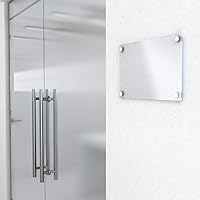 Vista 5 de uxcell Tornillos de espejo tapas decorativas de acero inoxidable cepillado 0.551 in 8pcs