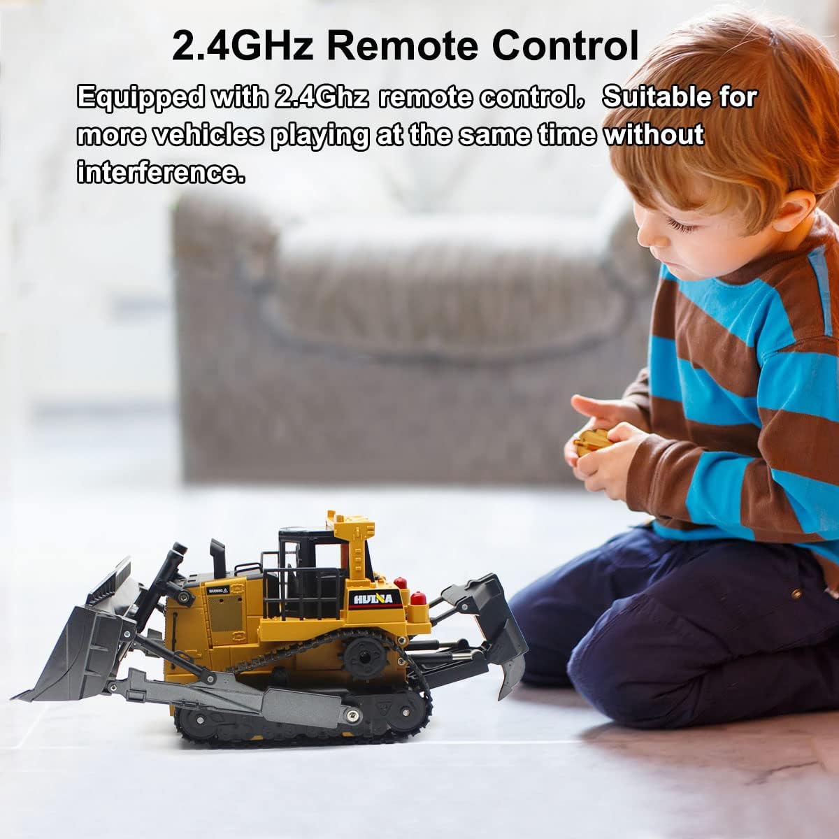 Buу 1 gеt 1 🔥 Dollox Remote Control Bulldozer 1/16 RC Front Loader Tractor Toy 2.4Ghz RC Construction Vehicles RC Dozer Toys for Boys Adults, 9 Channel Track Dozer Cars with Light & Sound for Kids 6 7 8 9 10 and Up