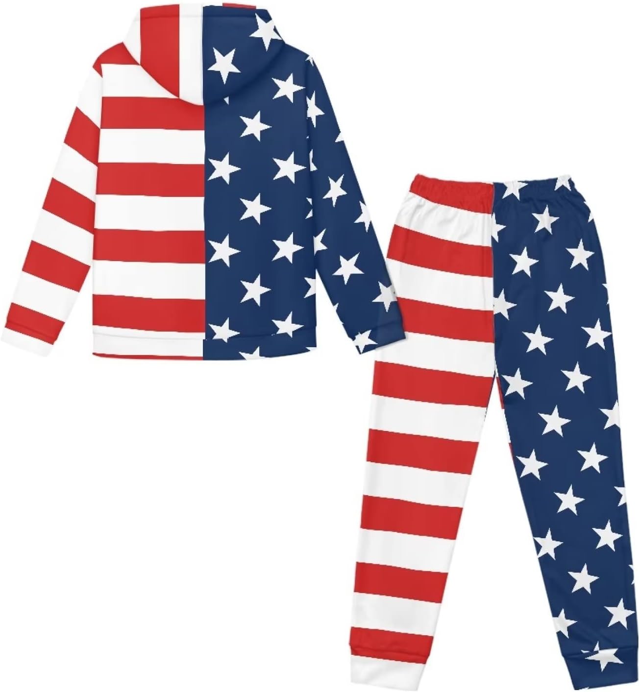 Biyejit 2 Piece Tracksuit Set Sweatshirt Set Long Sleeve Hooded Pullover Activewear Joggers Outfits for Boys Girls X-XL