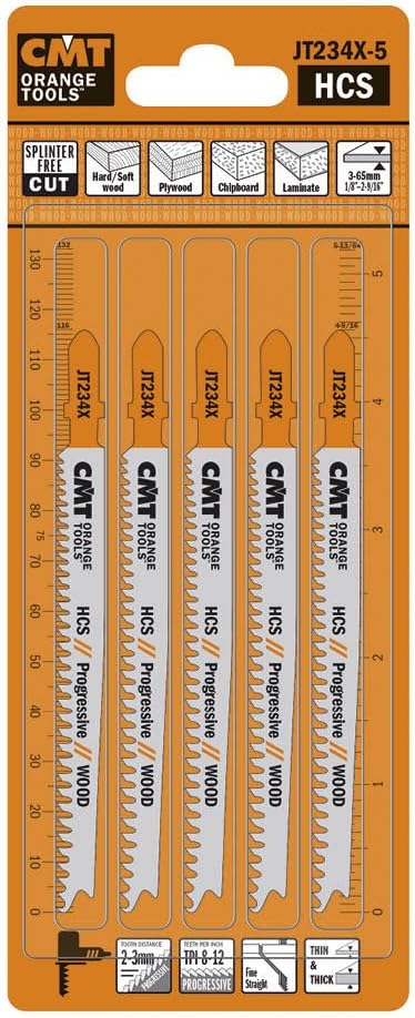 CMT Orange Tool JT234X-5 JIG SAW BLADES WOOD/THIN&THICK