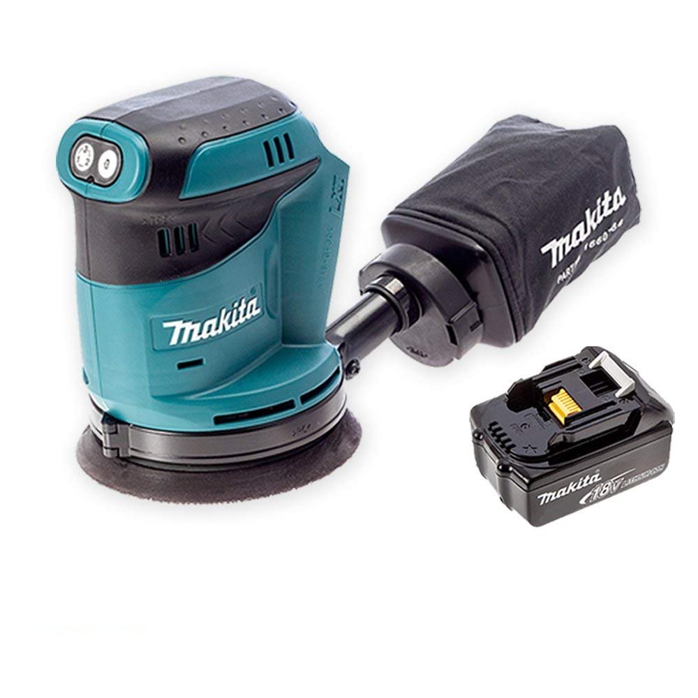 Makita DBO180Z 18V Li-ion Random Orbit Sander Cordless Body with 1 x 5Ah Battery