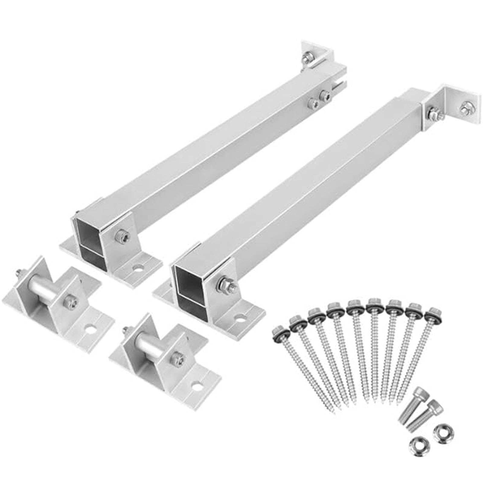 Support de panneau solaire inclinable 10° 60° pour fixation toit PV alu