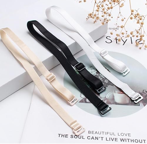 Miniatura 5 de MEIGMEIL 100 unidslote de 0.236 in  0.984 in de metal sujetador correa ganchos ajustar hebillas ropa interior deslizadores anillos clips para ajuste