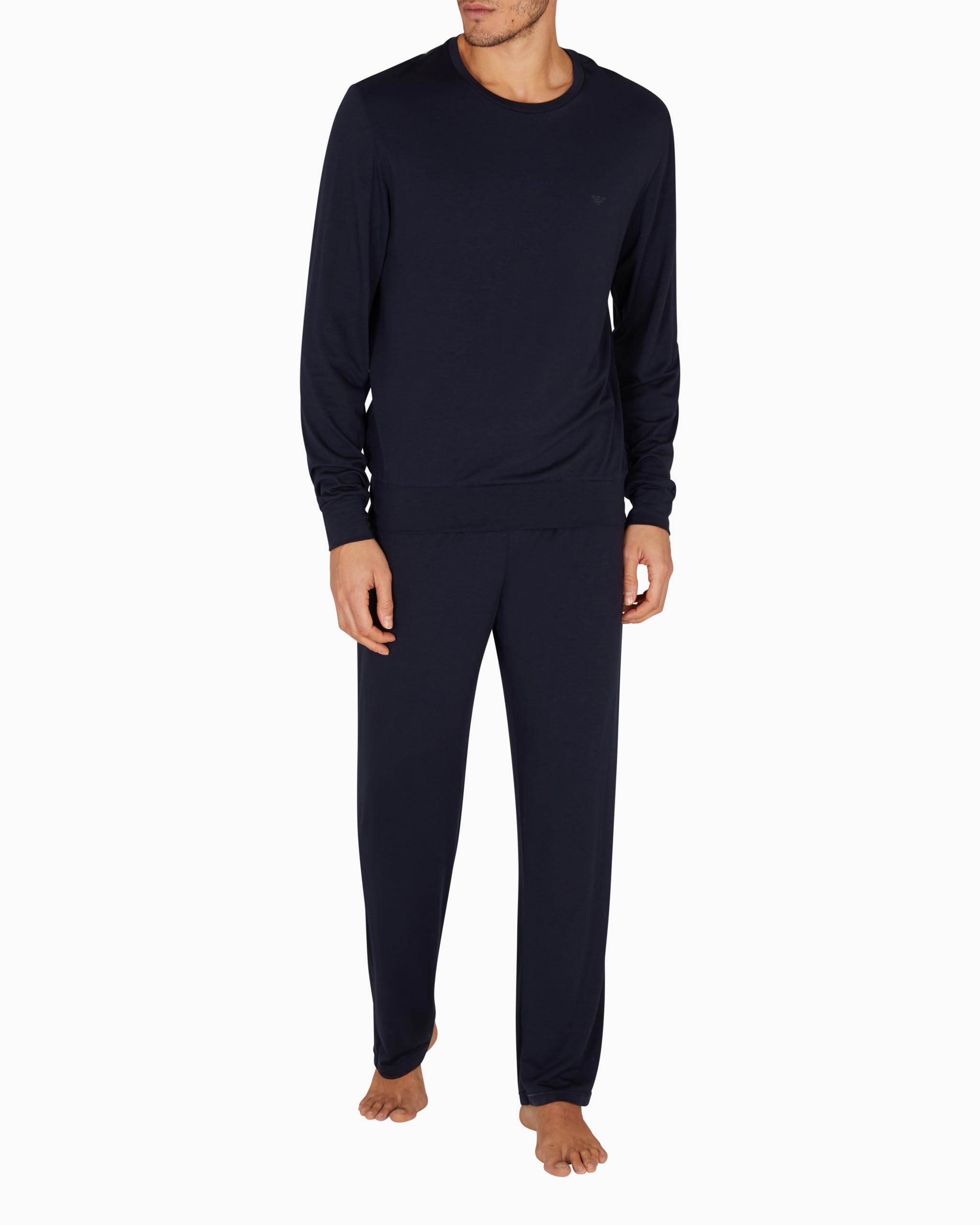Emporio Armani Tech Wool Long Pajamas Pantalone del Pigiama Uomo (Pacco da 1)