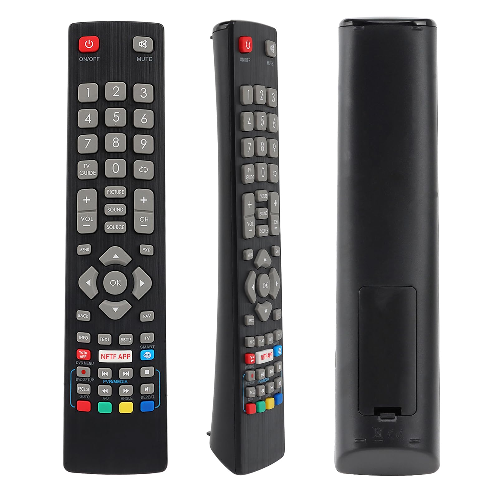 Remote Control BLF/RMC/0008 for Blaupunkt Full HD LED 3D Smart TV, Replacement for Blaupunkt TV BLFRMC0008 Remote Control - No Setup Required