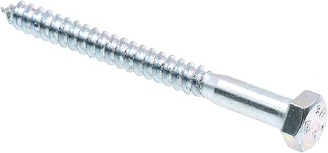 Prime-Line 9055762 Hex Lag Screws, 5/16 in. X 3-1/2 in., A307 Grade A Zinc Plated Steel, 50-Pack - coolthings.us