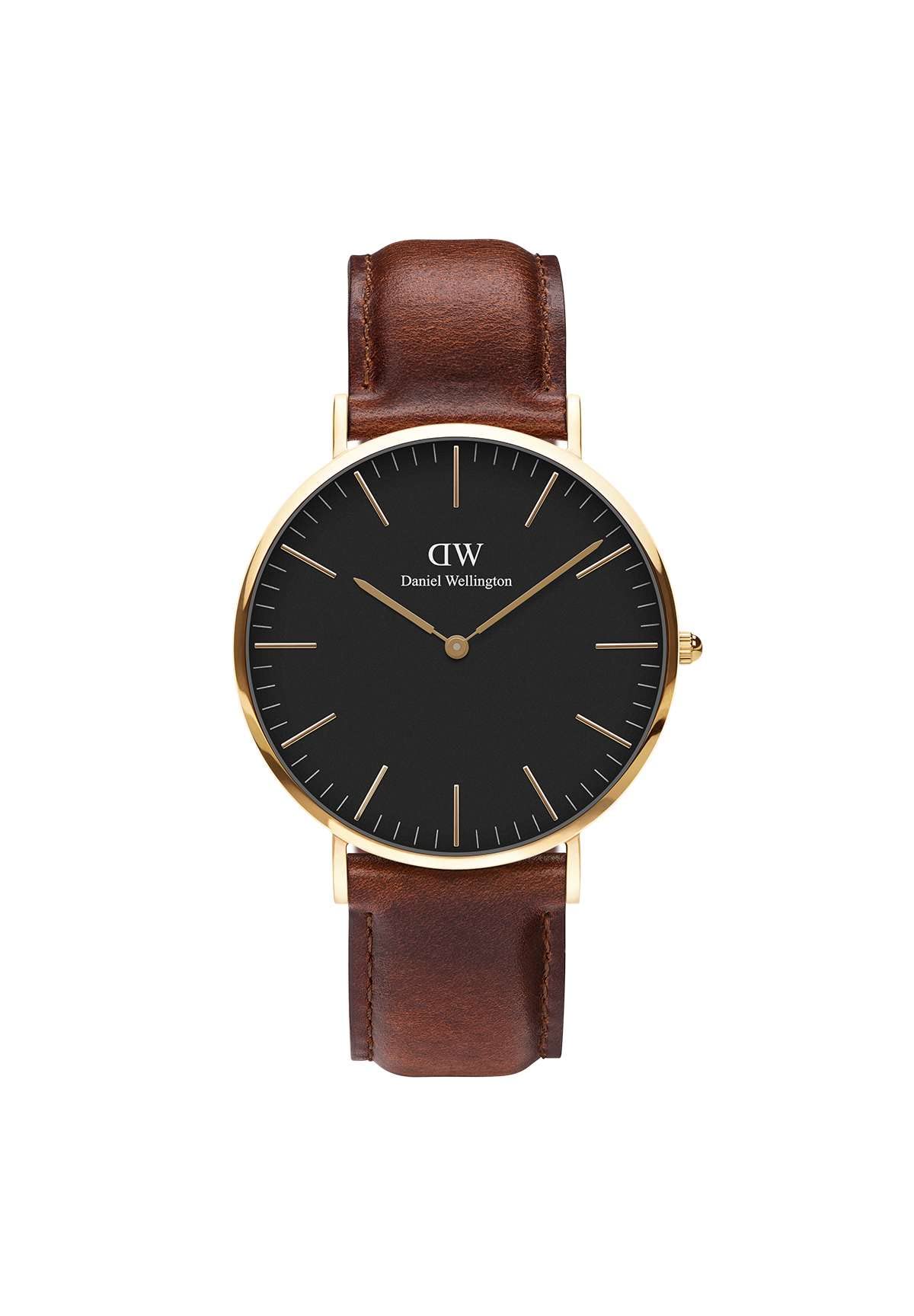 Daniel WellingtonClassic Watch Rose Gold Leather, Gold, 40mm