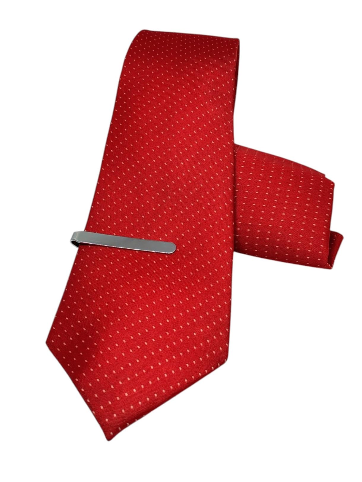 FashMade Italian Microfibre Tie & Pocket Square Combo with Silver Brass TiePin | 2.75 Inch Broad Tie | 10x10 inch Pocket Square TP-15-image-38