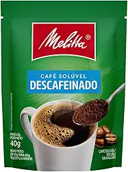 Café Solúvel Granulado Descafeinado Melitta Sachê 40g