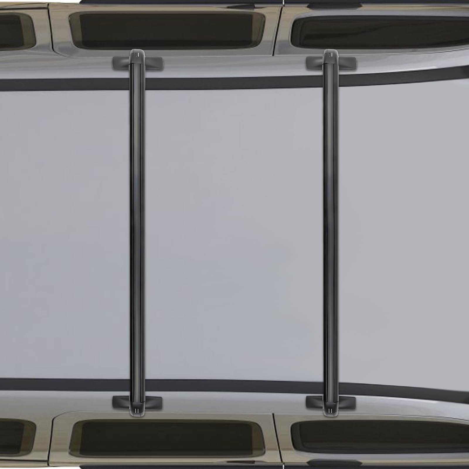portabagagli per tetto universale, portatutto per tetto, portabagagli con traverse trasversali, 2 x portatutto per auto con serratura antifurto per auto a 4 o 5 porte