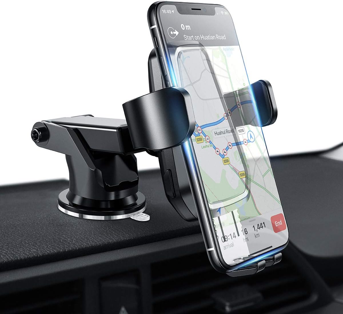 AINOPE Car Phone Mount, [Auto Clamping] Cell Phone Holder