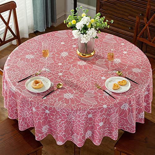 テーブルクロス 洋風 すべり止め 花柄 エレガント チェック柄 152CM 上品 直径 カラー 丸 田園風 北欧 テーブルマット デスクマット テーブルカバー カバー ティーテーブル キッチン 通気性が良い 軽い 食卓カバー 正月