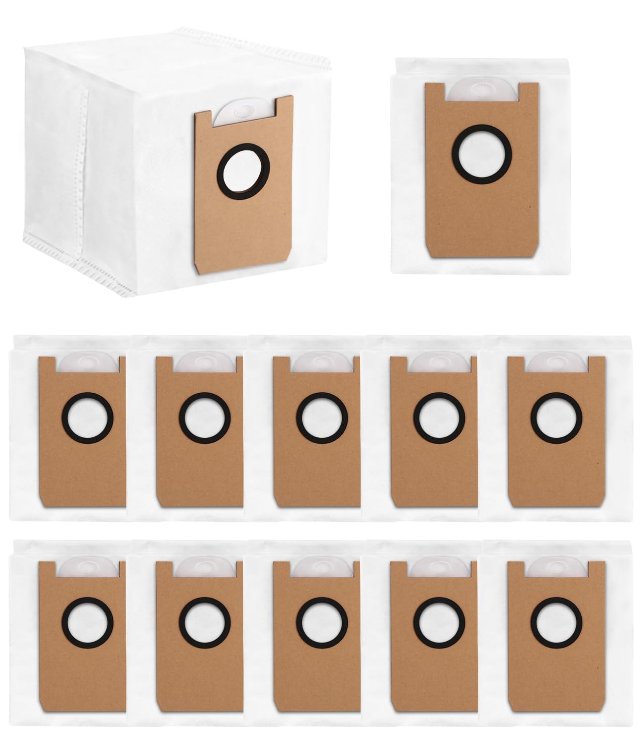 12 Staubsaugerbeutel Für FIXR T20 Saugroboter - Premium Vlies Beutel Für Absaugstation