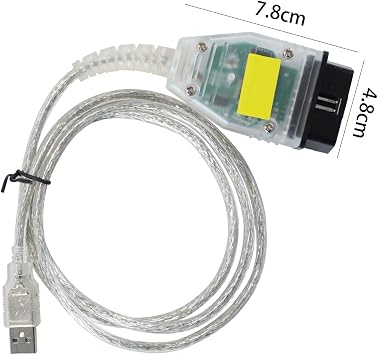 K+DCAN Cable, Car Engine Code Scanner, Car Diagnostic Tool ODB2 USB Cable Interface Replacement for 1 3 5 Series E81 20042011