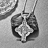 KINGWHYTE Cross Necklace 925 Sterling Silver Saint Michael Pendant Medal Religious Jewellery Gifts for Women Men with Stainless Steel Chain #2