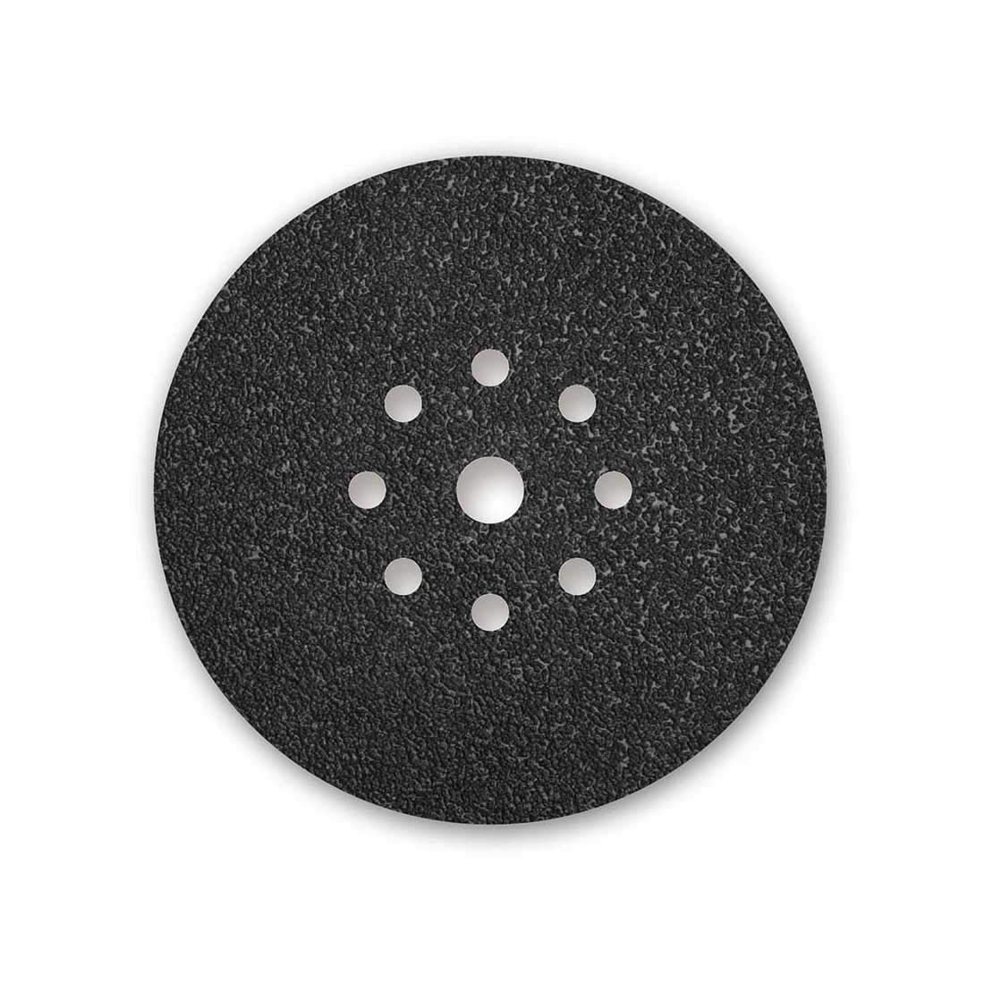 MENZERBlack Velcro Sanding Discs 225mm 9 Hole for Drywall Sanders Silicon Carbide (Pack of 10) K16