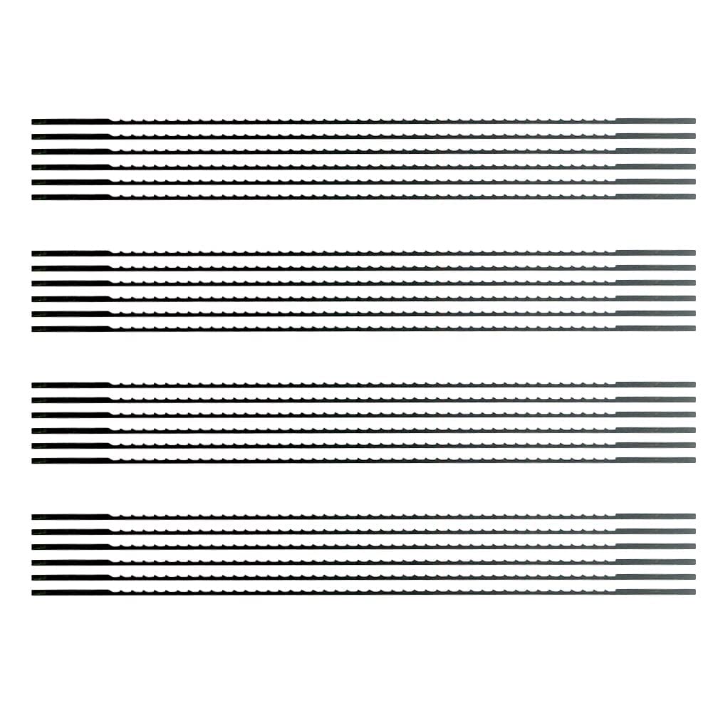 Scroll Saw Blades Plain End 5 Inch 24PCS 12 TPI Regular Tooth for Woodworking DIY