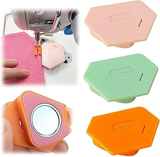 Magnetic Seam Guide for Sewing Machine, 3PCS Universal Upgraded Multifunctional Polygonal Hemmer Guide with Scale, Universal Sewing Accessory Supplies for Magnet Making Machines - Buy now