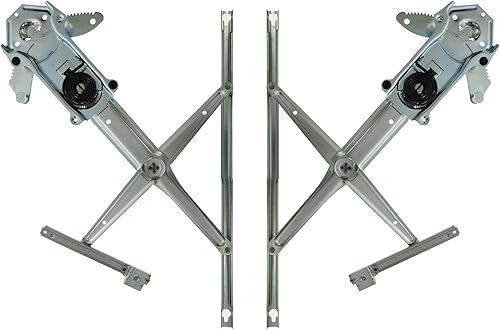 Miniatura 367 de TRQ Juego de elevalunas manual para el lado del conductor y del pasajero compatible con Chevrolet Tracker 1998 1989-1997 Geo 1989-1998 Suzuki