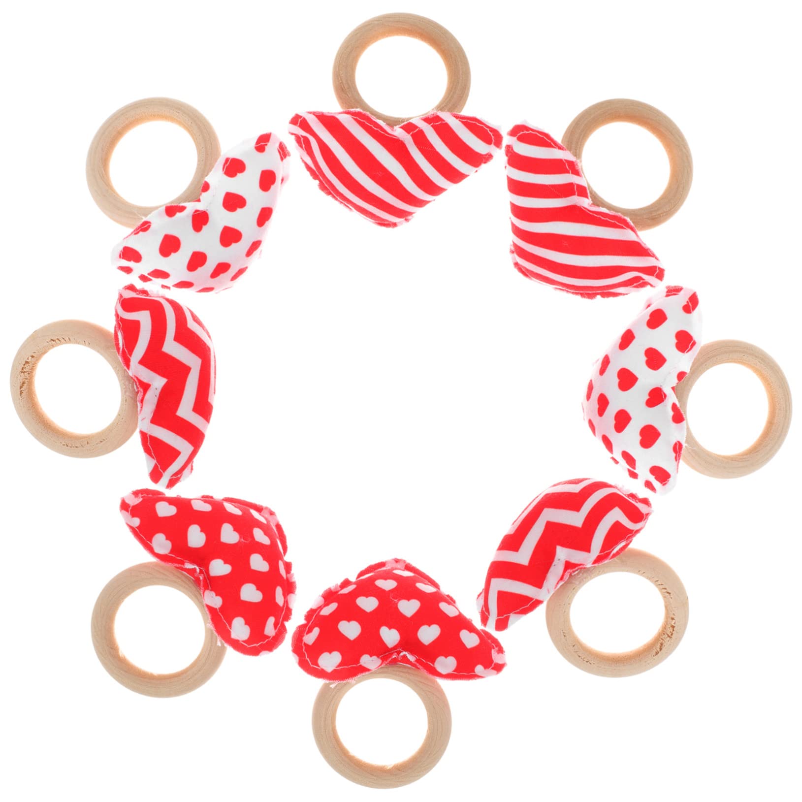Ciieeo 5 Juegos Anillos para Servilletas del Día De San Valentín Decoración De Guirnaldas Decoraciones De Fiesta De Cumpleaños Dispensador De Servilletas San Valentin Oro Madera 8 Uds * 5