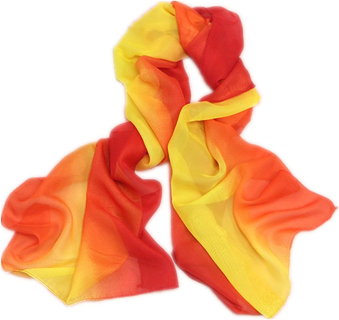Gradient Colors Chiffon Scarves - Sun Protection, Cycling, Beach Towels