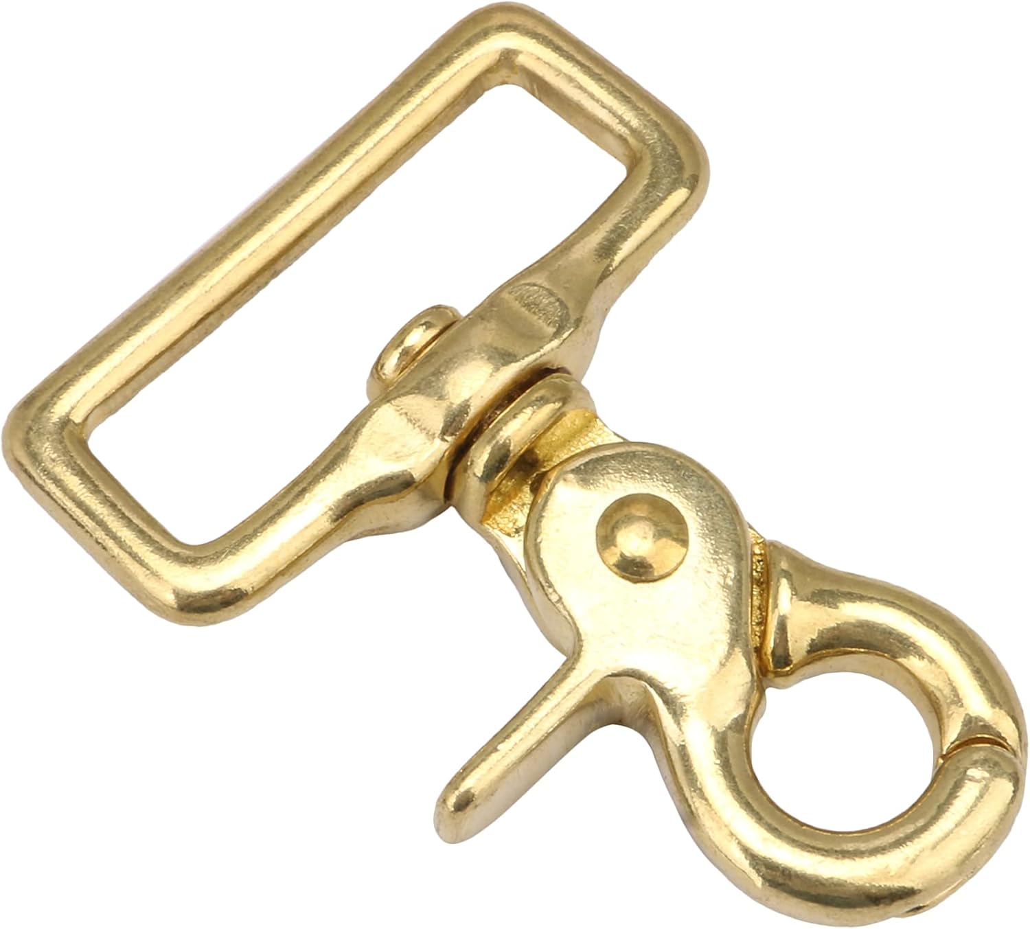 Swivel Snap Hook Brass Key Chain Hooks with D Rings for Lanyard and