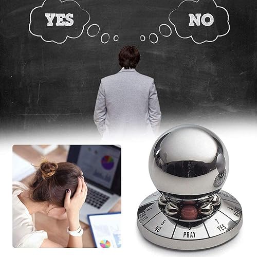 Miniatura 5 de Bola de metal para tomar decisiones, Hsxxf Oficina Finger Spinner Anti-Stress Descompresión Juguete Bola Oficina Finger Spinner Decoración de