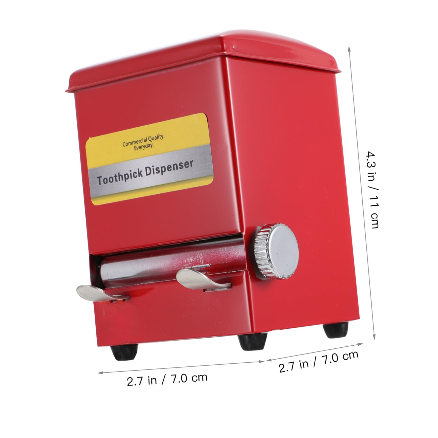 Beavorty Dispenser Conservare Stuzzicadenti e in da Inossidabile per Acciaio retrò Copertura Sigillata, Porta Facile per Casa e caffè
